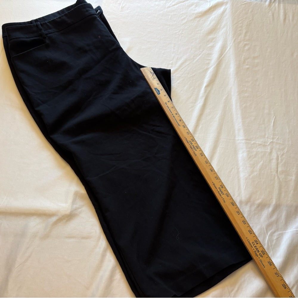Eloquii  Black Cropped Dress Pants Size 24 | Plus Size AS IS
